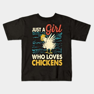 Just A Girl Who Loves Chickens T Shirt For Women T-Shirt Kids T-Shirt